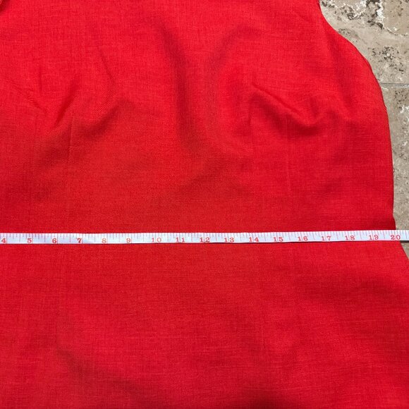 Evan-Picone Black Label Red Cocktail Dress | Elegant Silhouette - Picture 6 of 6